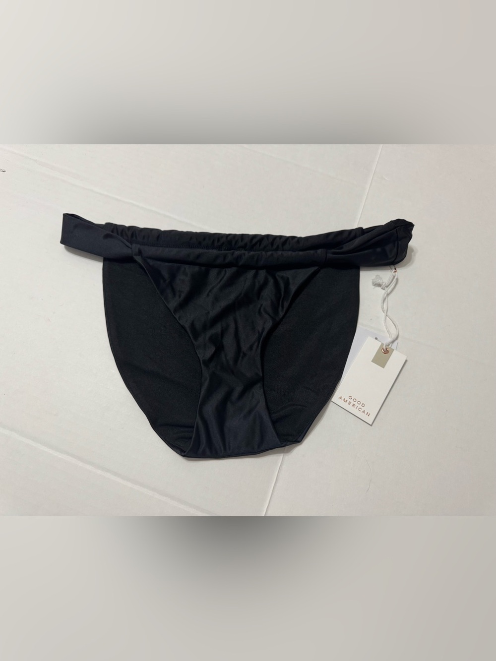Good American Black Bikini Bottoms Size 2